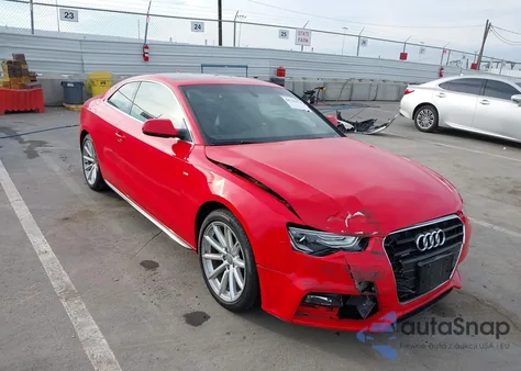 2017 Audi A5 2.0T Sport z USA, uszkodzony, nr VIN WAUD2AFR7HA000877